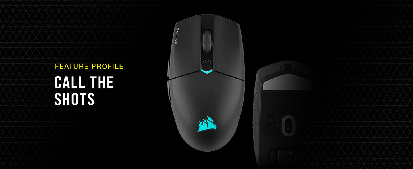 Corsair KATAR Elite Wireless Gaming Mouse in Black