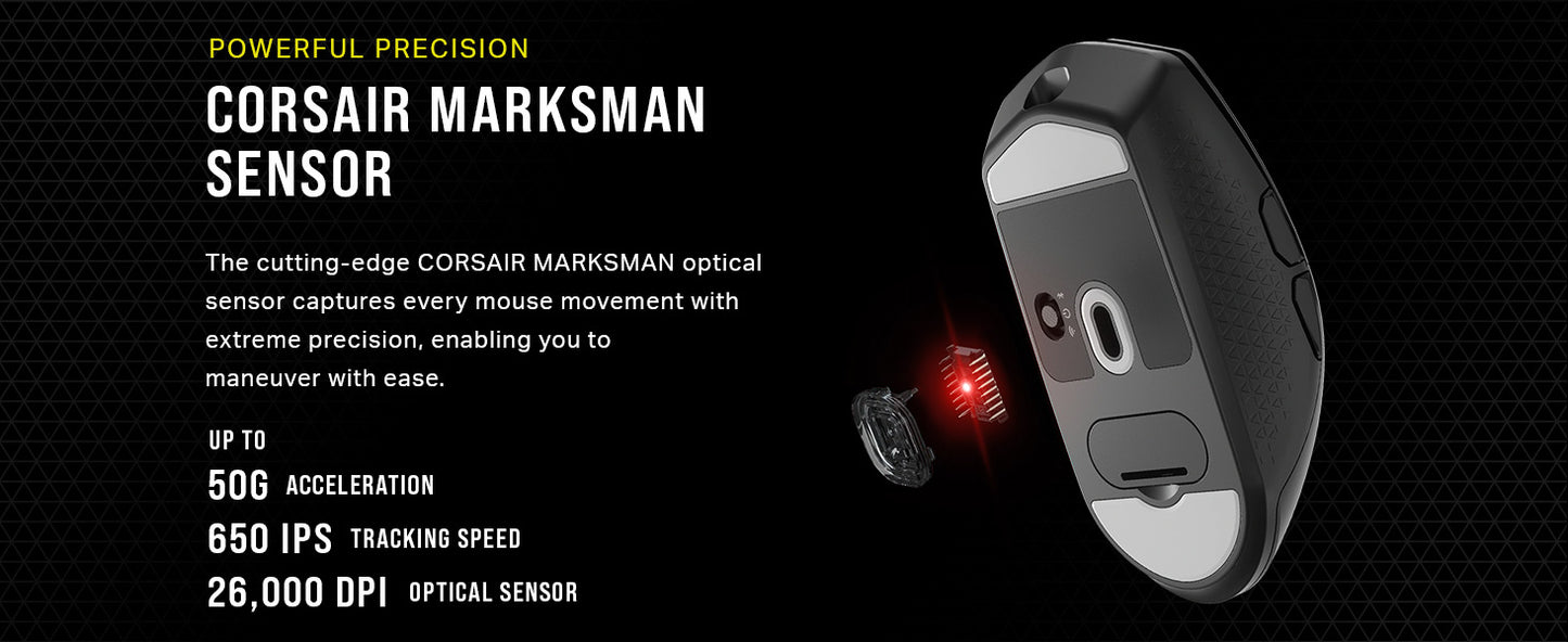 Corsair KATAR Elite Wireless Gaming Mouse in Black