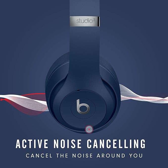 Beats Studio 3 Wireless Noise Cancelling Over-Ear Headphones in Blue