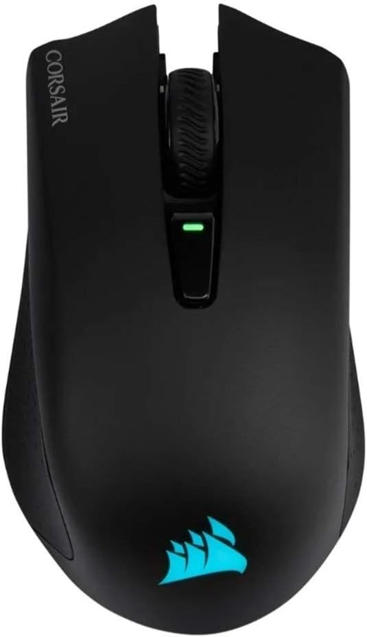 CORSAIR HARPOON WIRELESS RGB Gaming Mouse - 10,000 DPI - 6 Programmable Buttons - Lightweight - Bluetooth - USB - Black