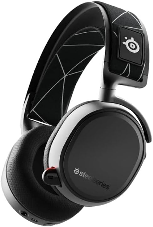 SteelSeries Arctis 9 Dual Wireless Gaming Headset – Lossless 2.4 GHz Wireless + Bluetooth – 20+ Hour Battery Life – For PC, PS5, PS4, Bluetooth,Black