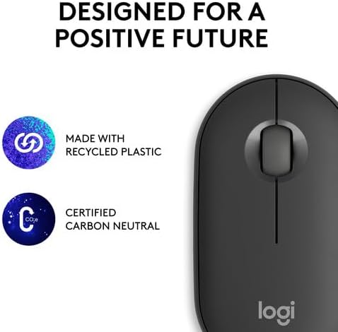 Logitech Pebble Mouse 2 M350s Slim Bluetooth Wireless Mouse