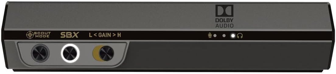 Creative Sound BlasterX G6 7.1 HD Gaming DAC and External USB Sound Card - SB1770