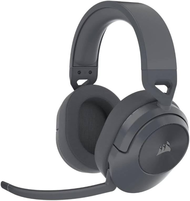Corsair HS55 Wireless Core Gaming Headset (CA-9011291-NA) Wireless Audio or Bluetooth for PC, PS5, PS4, Mobile - Graphite Gray