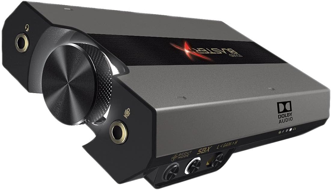 Creative Sound BlasterX G6 7.1 HD Gaming DAC and External USB Sound Card - SB1770