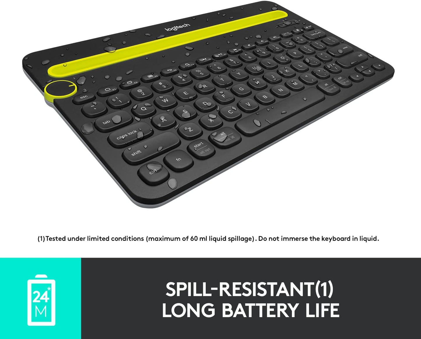 Logitech Bluetooth Multi-Device Keyboard K480 Black