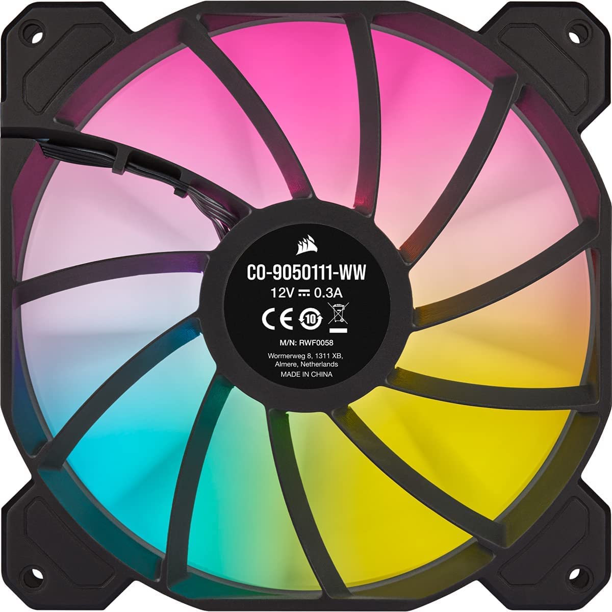 CORSAIR iCUE SP140 RGB Elite Performance 140mm PWM Dual Fan Kit- Black
