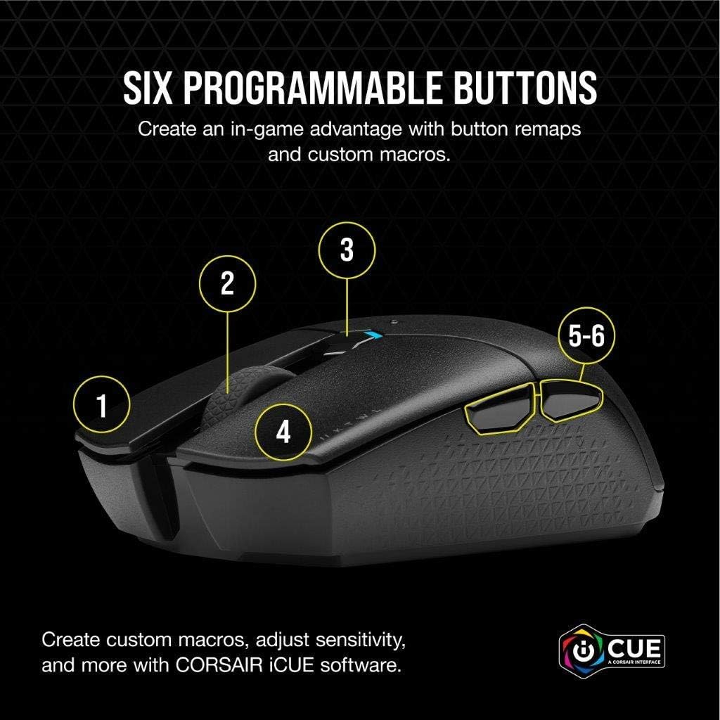 Corsair Katar Pro Wireless Gaming Mouse- Black