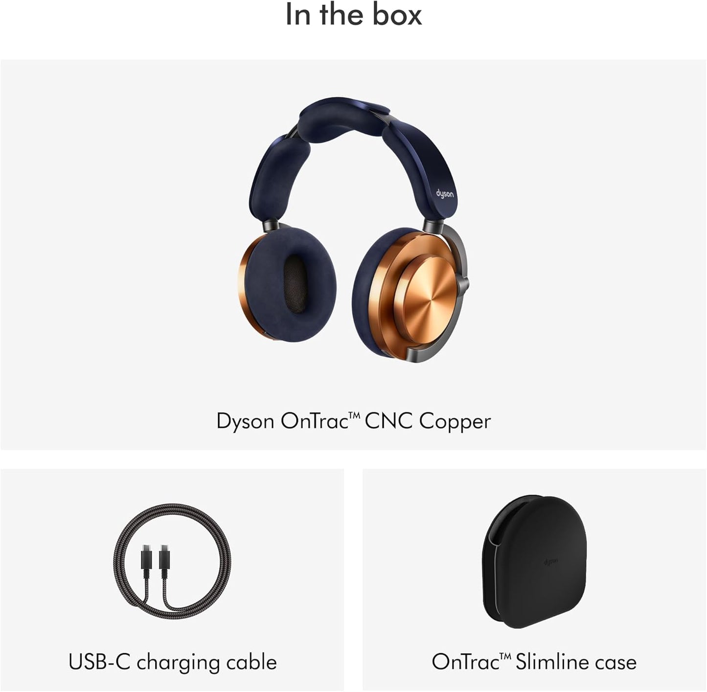 Dyson OnTrac™ Over Ear Headphones, CNC Copper