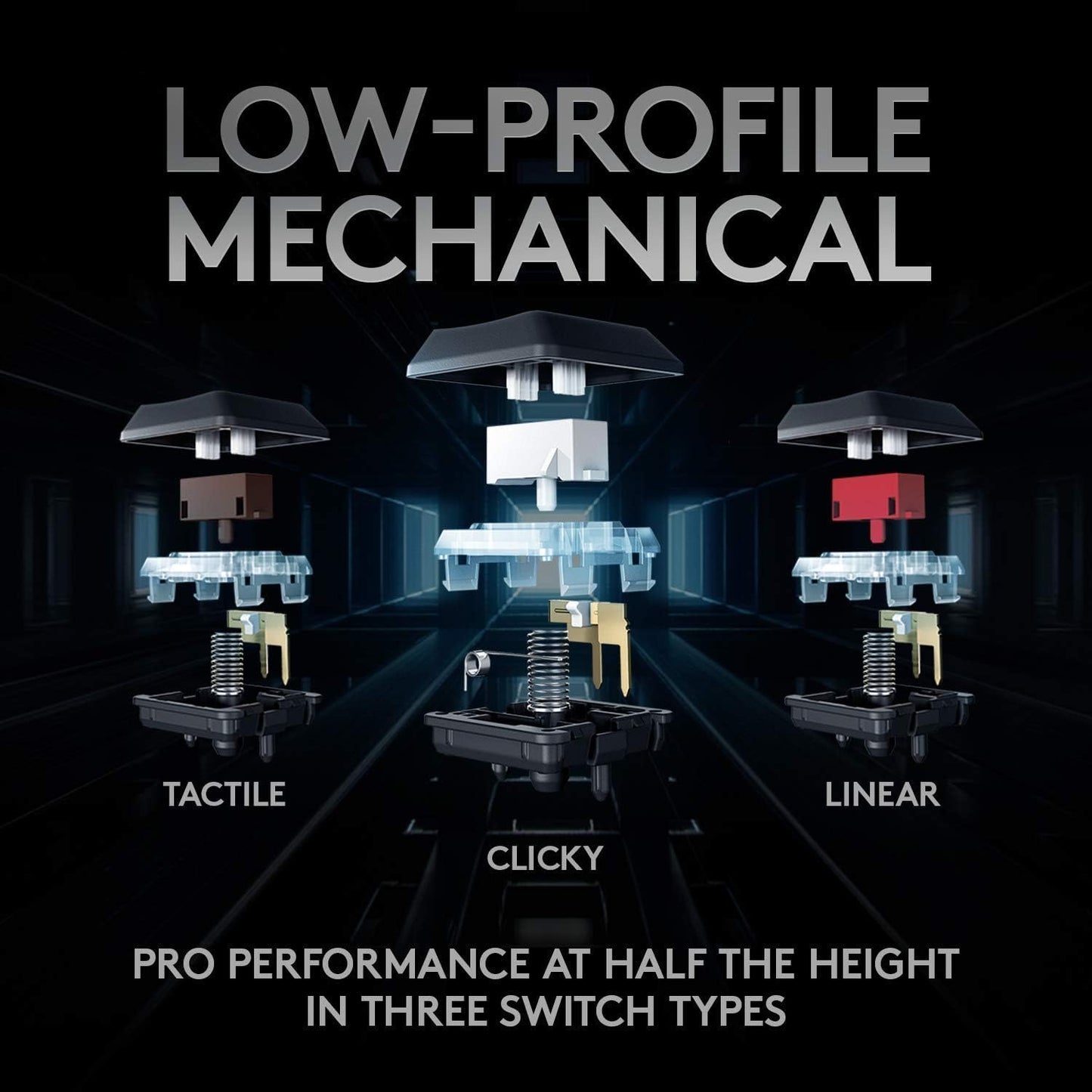 Logitech G915 TKL Wireless RGB Mechanical Gaming Keyboard- Clicky