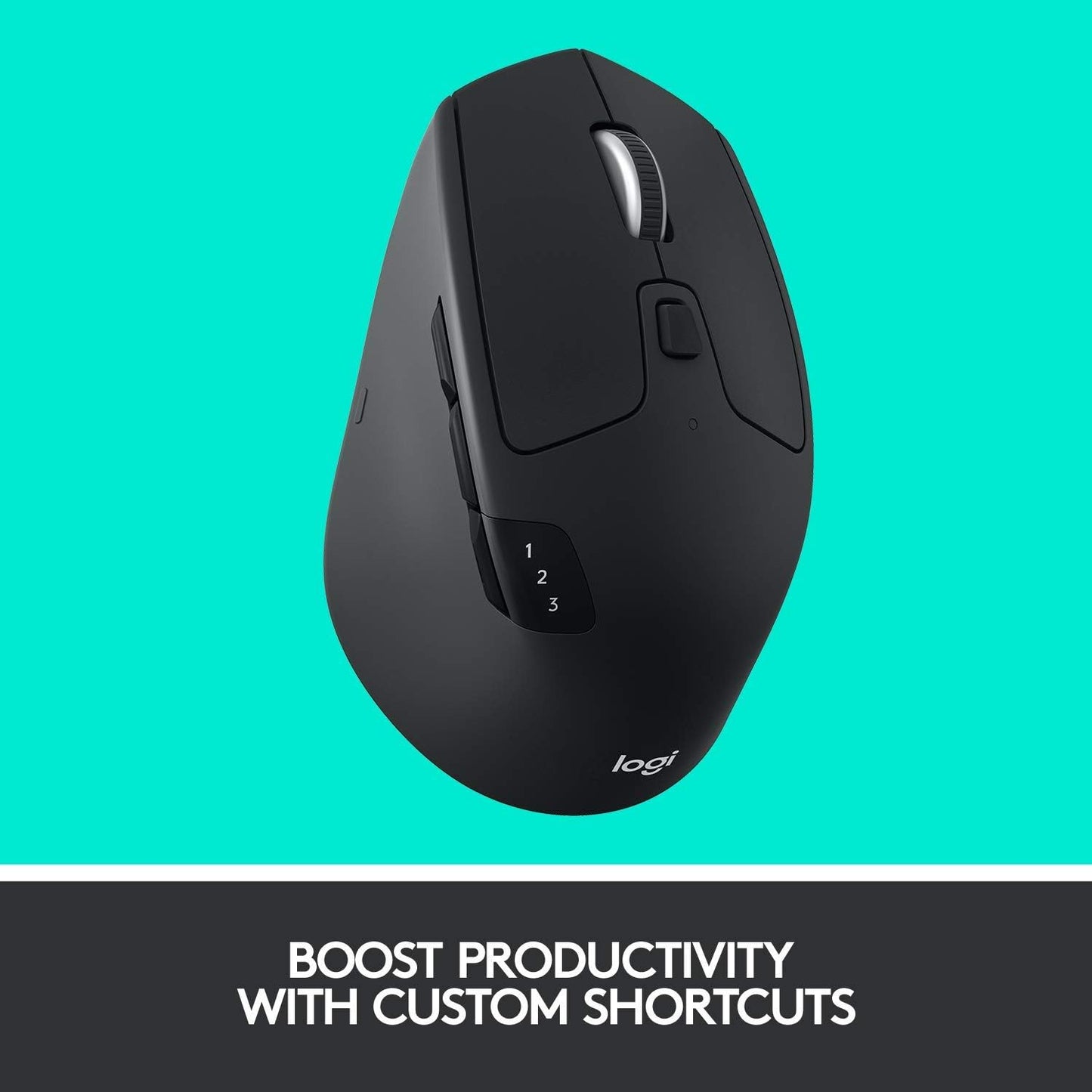 Logitech M720 Wireless Triathlon Mouse Black
