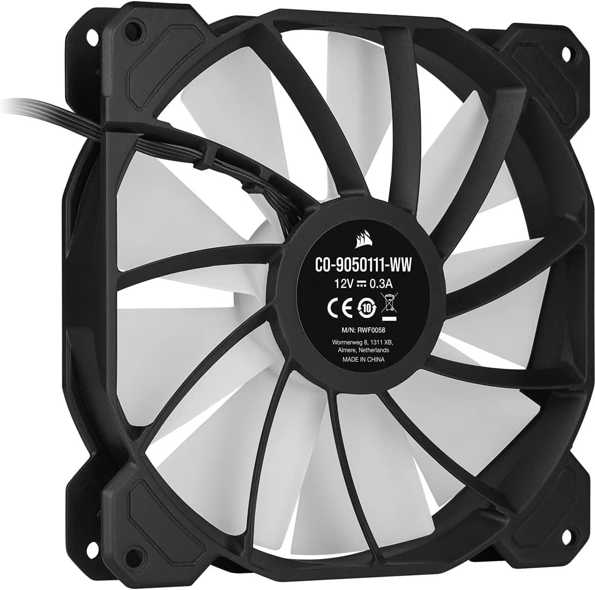 CORSAIR iCUE SP140 RGB Elite Performance 140mm PWM Dual Fan Kit- Black