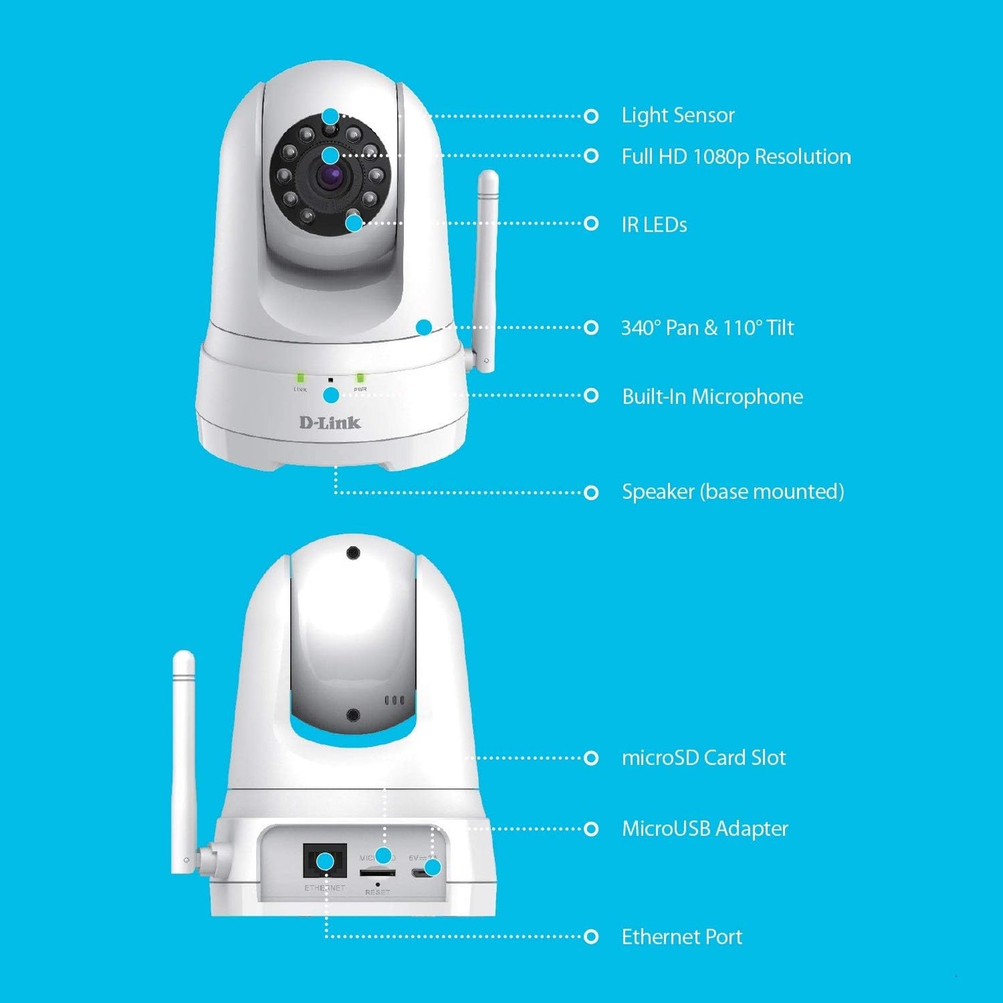 D-Link Indoor Full HD WiFi Security Camera