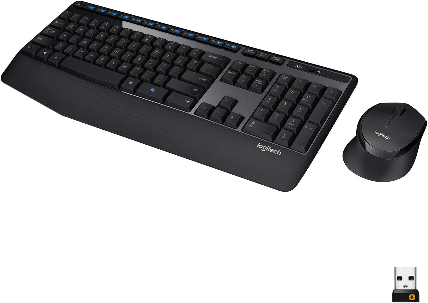 Logitech MK345 Wireless Keyboard and Optical Mouse Black