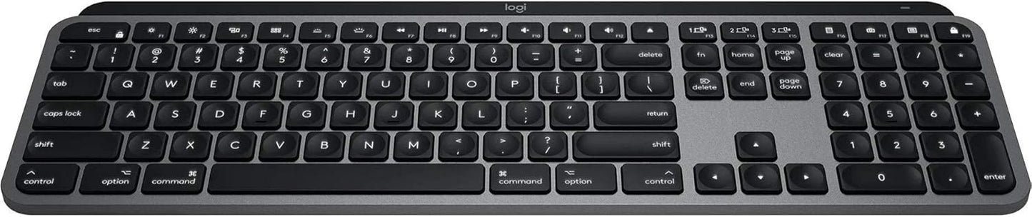 Logitech MX Keys Advanced Illuminated Wireless Keyboard for Mac - Bluetooth/USB