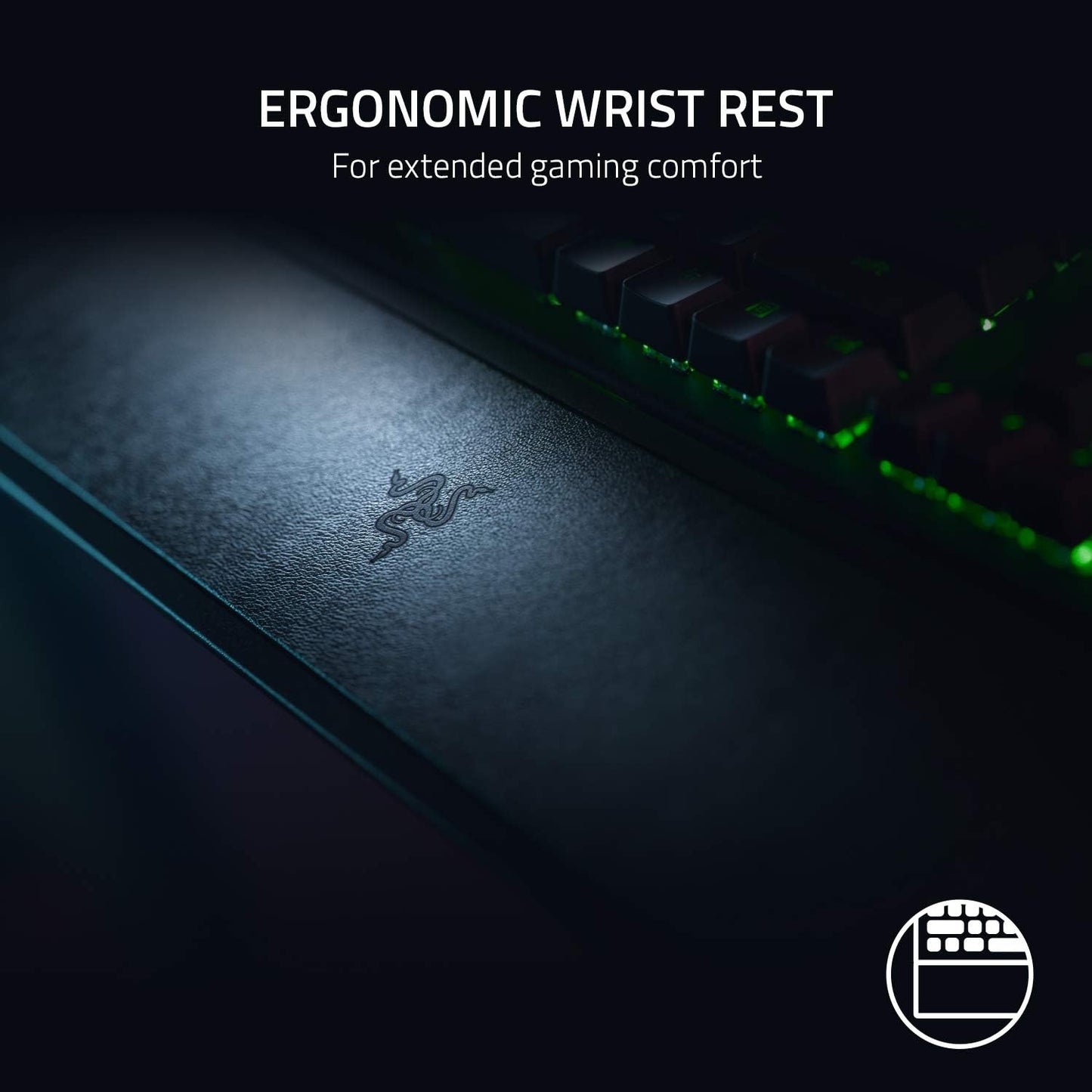 Razer BlackWidow V3 Mechanical Gaming Keyboard: Green Mechanical Switches Tactile & Clicky - Chroma RGB - Compact Form Factor - Programmable Macros - Snap Tap