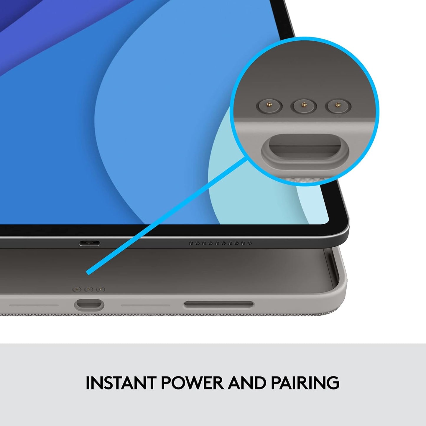 Logitech Combo Touch Backlit Keyboard Case with Trackpad for Pad Pro 11" 1st, 2nd, 3rd and 4th Gen, Oxford Gray