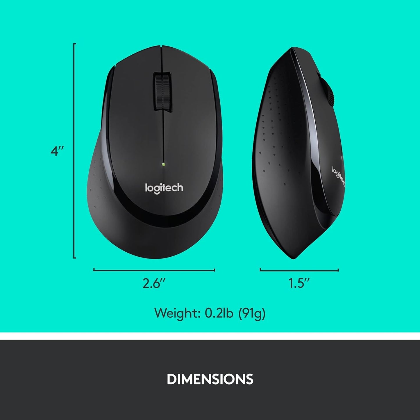 Logitech MK345 Wireless Keyboard and Optical Mouse Black