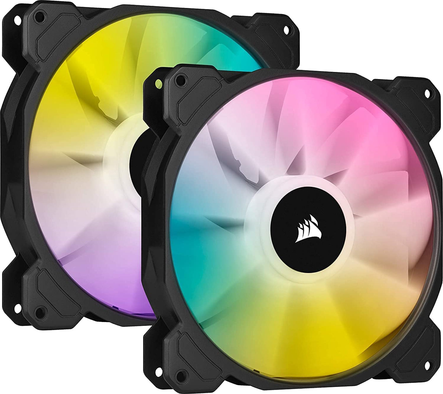 CORSAIR iCUE SP140 RGB Elite Performance 140mm PWM Dual Fan Kit- Black