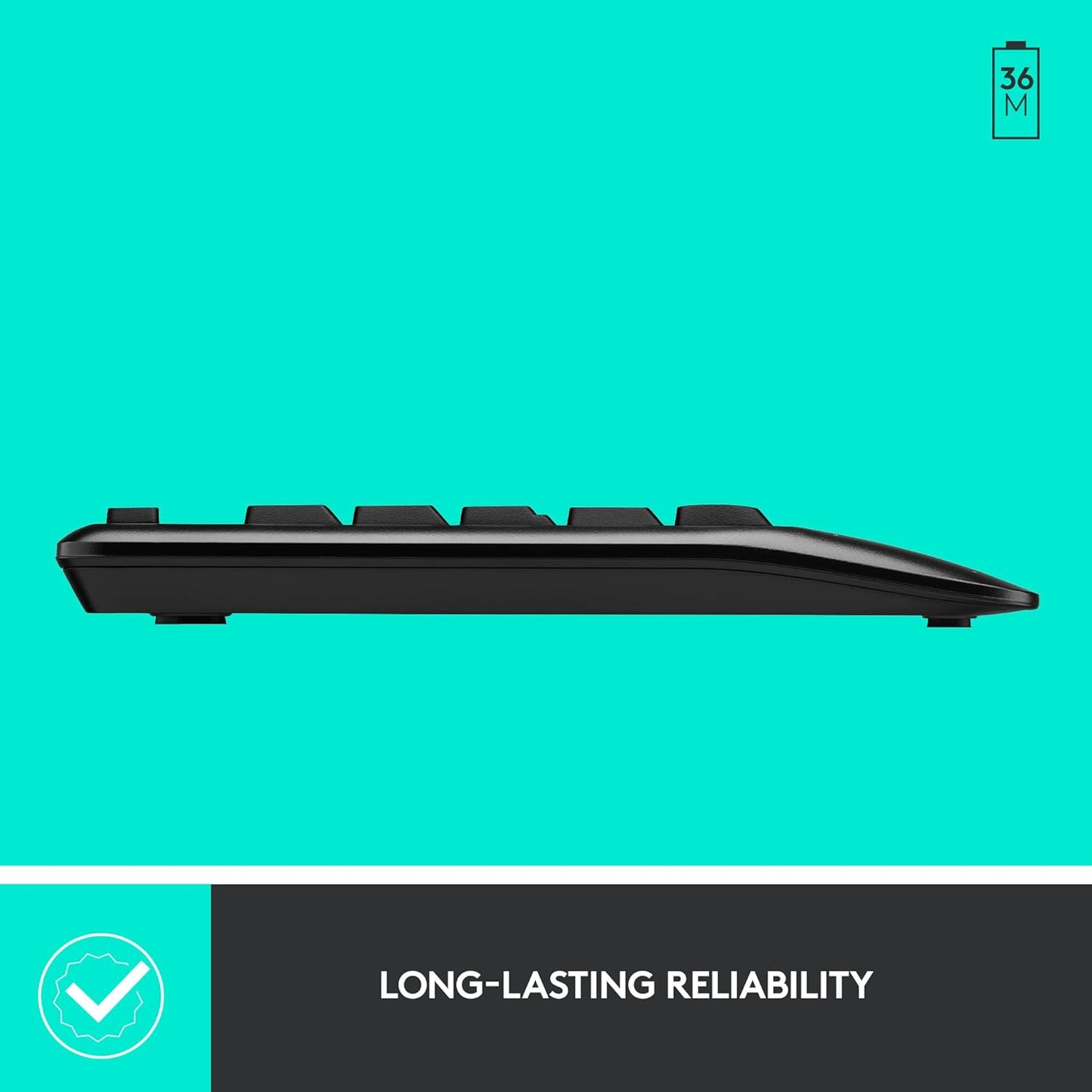 Logitech MK345 Wireless Keyboard and Optical Mouse Black