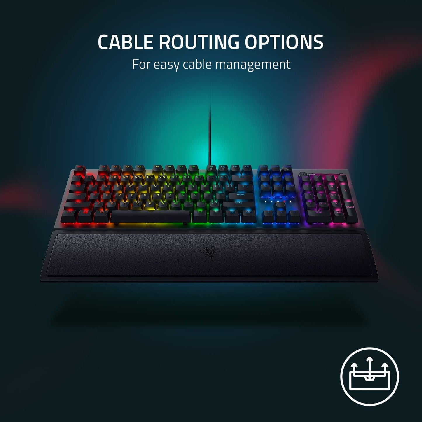 Razer BlackWidow V3 Mechanical Gaming Keyboard: Green Mechanical Switches Tactile & Clicky - Chroma RGB - Compact Form Factor - Programmable Macros - Snap Tap