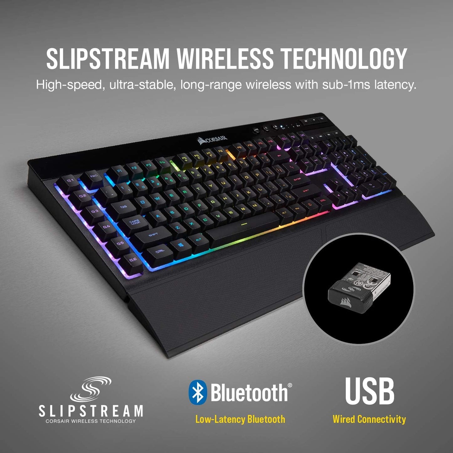 CORSAIR K57 RGB Wireless Gaming Keyboard in Black