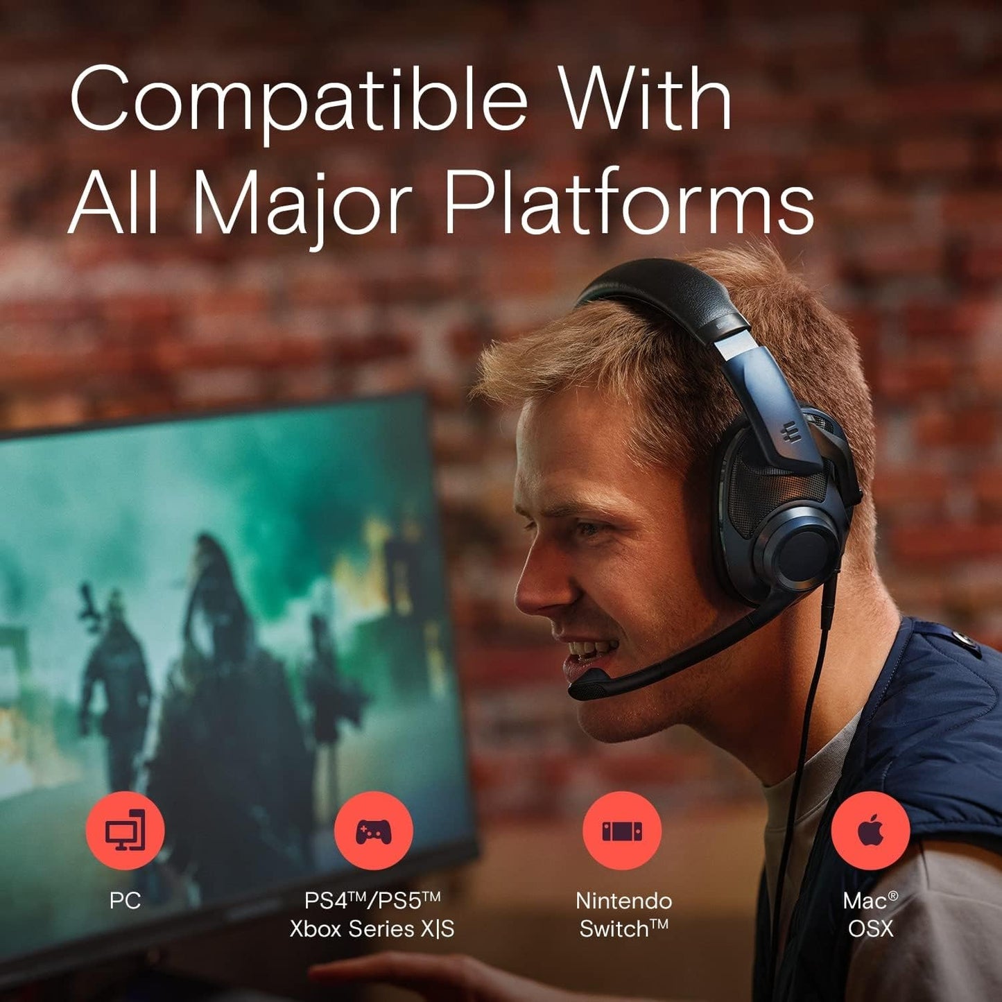 EPOS H6Pro - Open Acoustic Gaming Headset with Mic in White