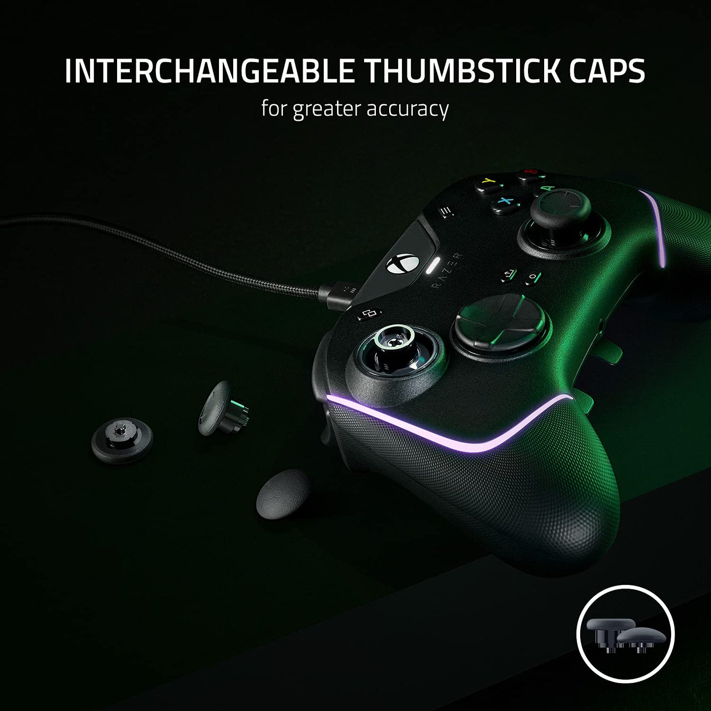 Razer Wolverine V2 Chroma Wired Gaming Controller for Xbox Series - Black (Renewed)