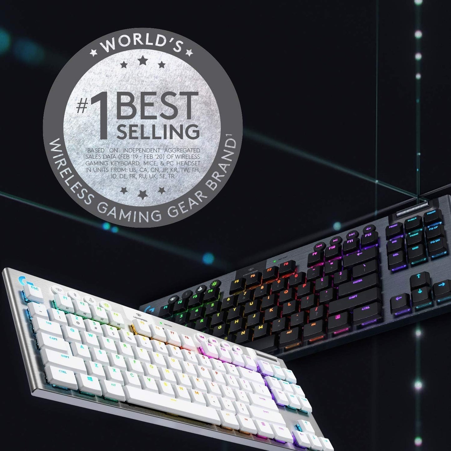 Logitech G915 TKL Wireless RGB Mechanical Gaming Keyboard- Clicky