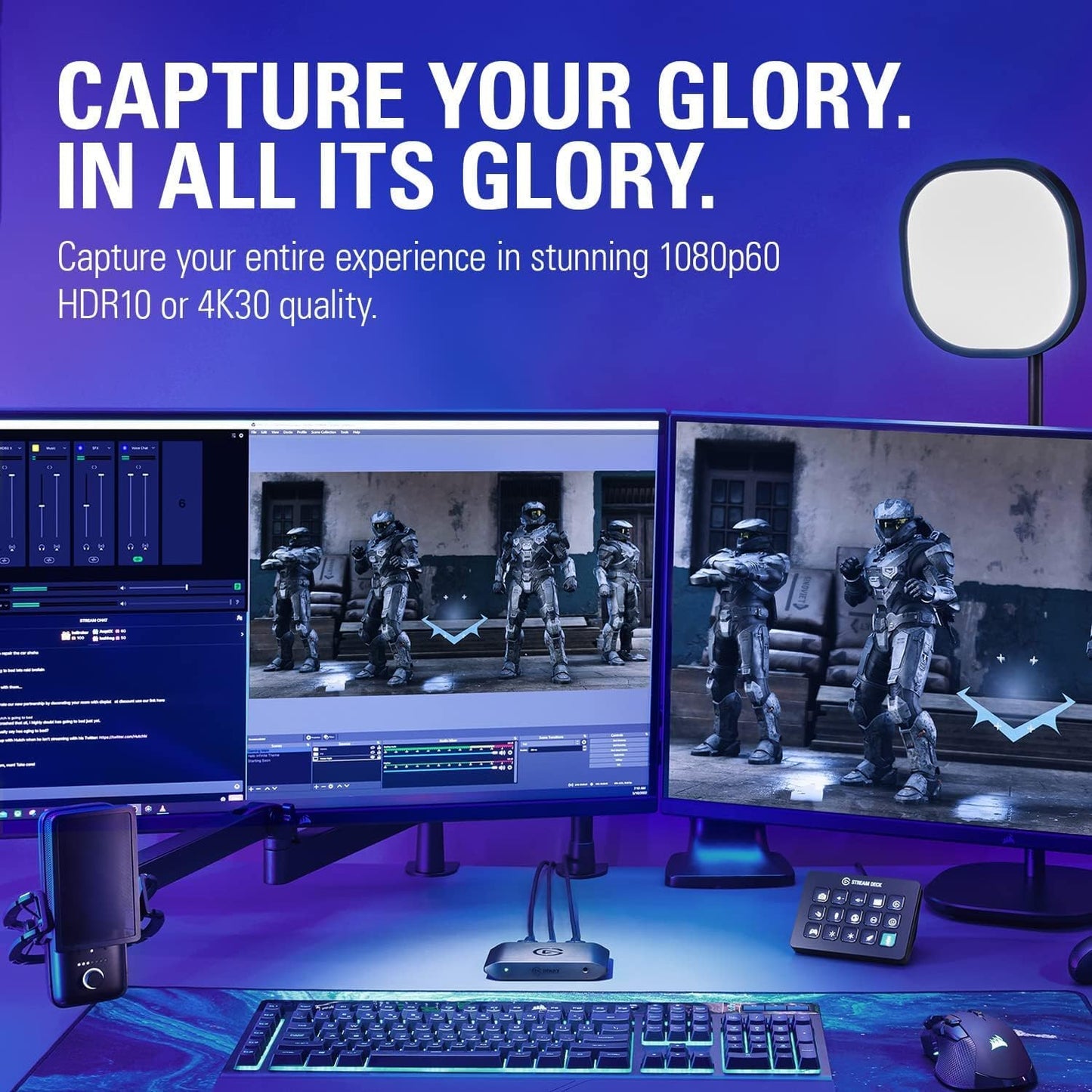 Elgato HD60 X 1080p60 HDR10 External Capture Card