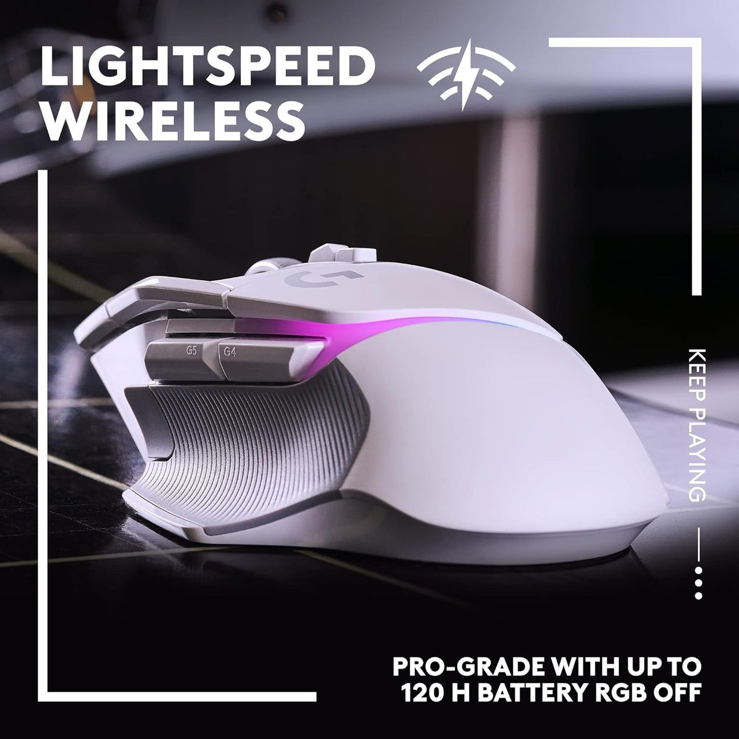 Logitech G502 X Plus Lightspeed Wireless Optical Mouse - White
