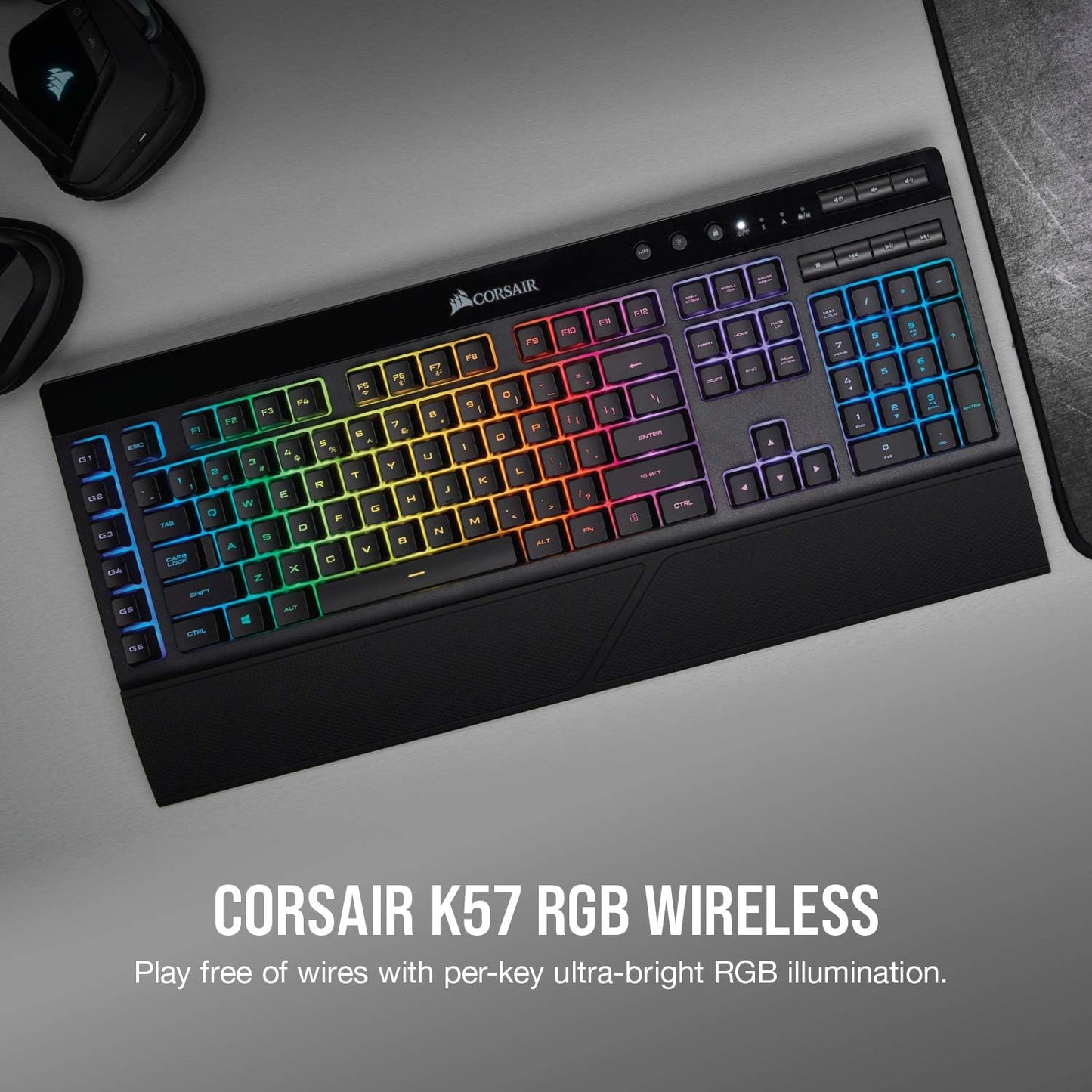 CORSAIR K57 RGB Wireless Gaming Keyboard in Black