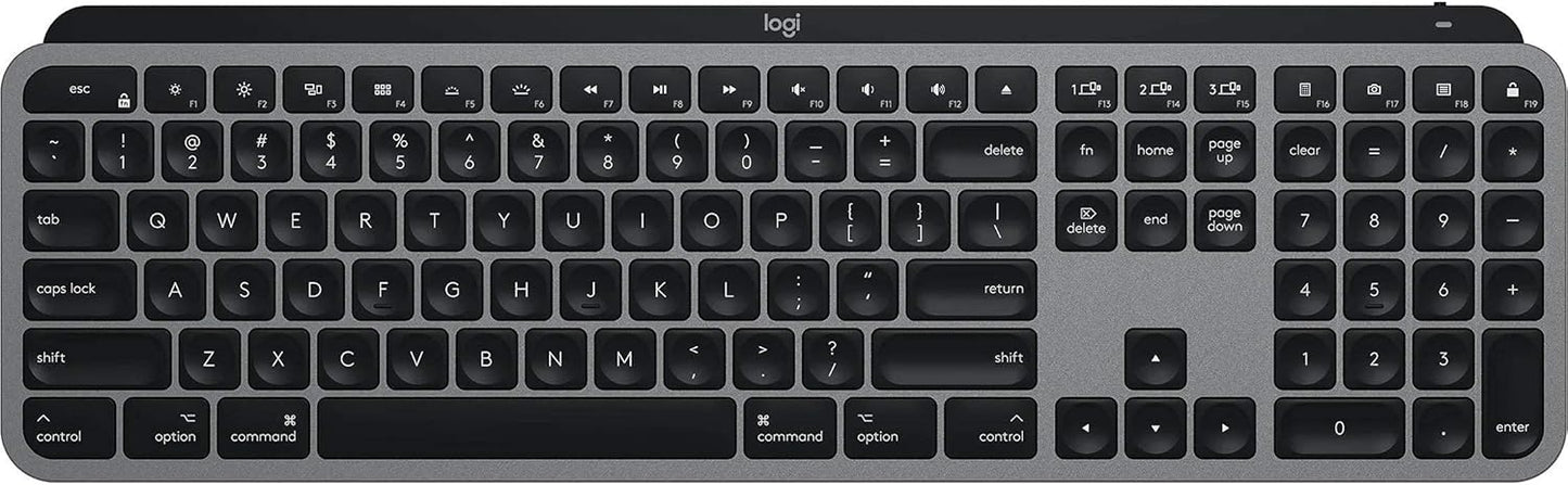 Logitech MX Keys Advanced Illuminated Wireless Keyboard for Mac - Bluetooth/USB