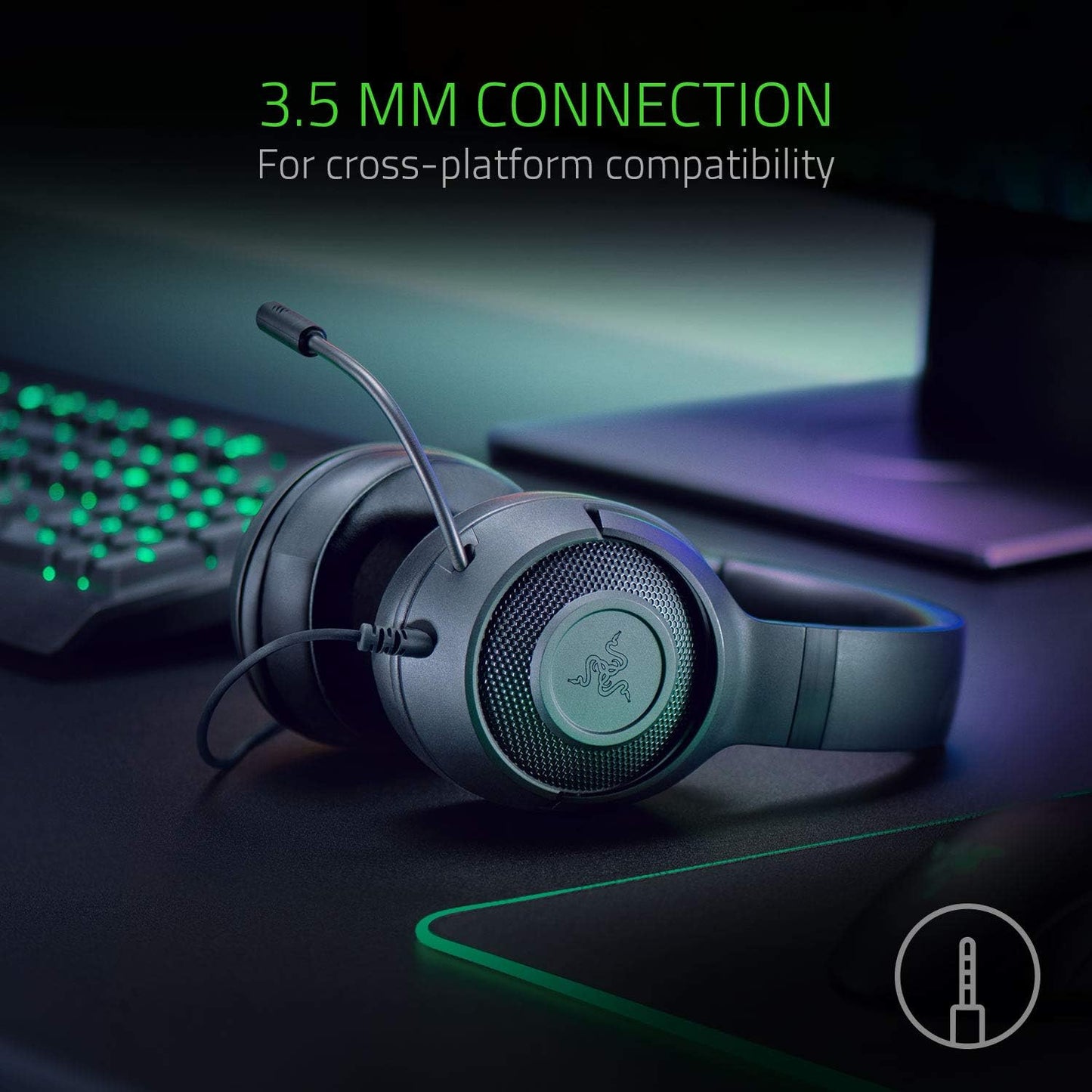 Razer Kraken X Lite Wired 7.1 Gaming Headset Black