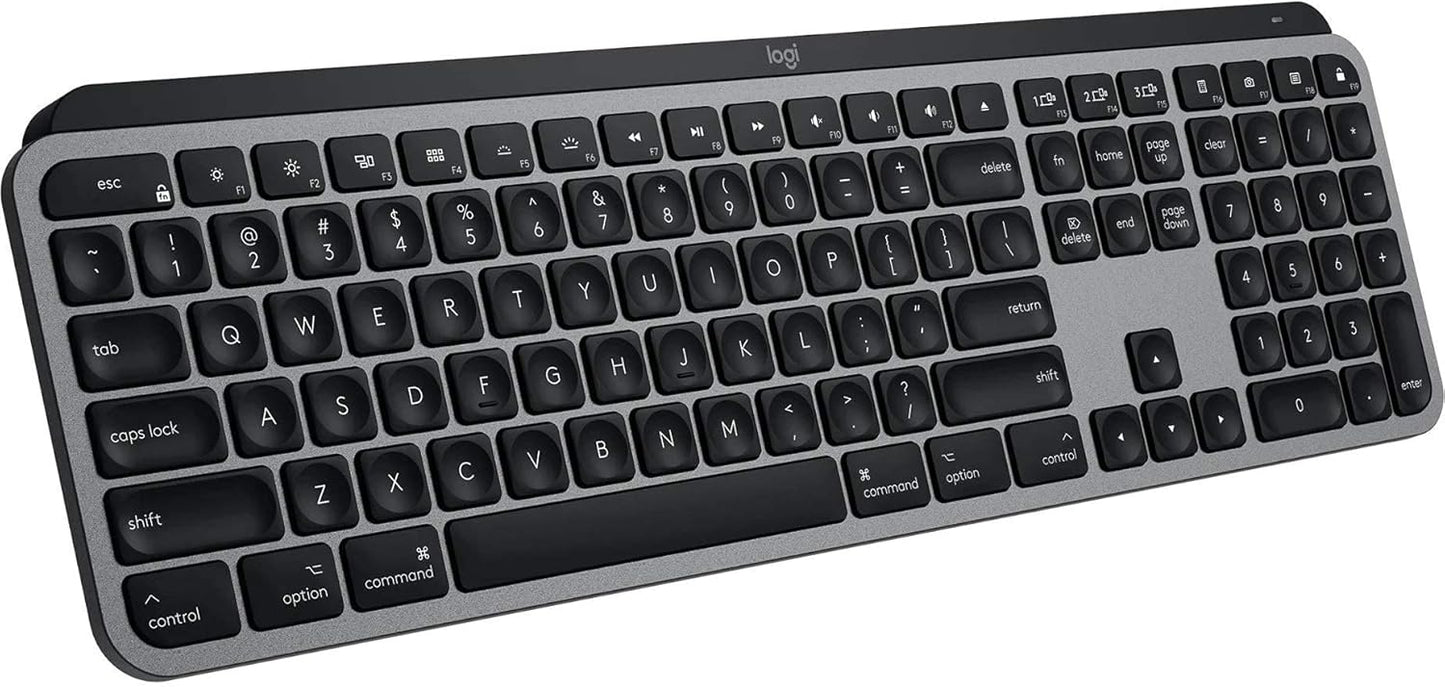 Logitech MX Keys Advanced Illuminated Wireless Keyboard for Mac - Bluetooth/USB