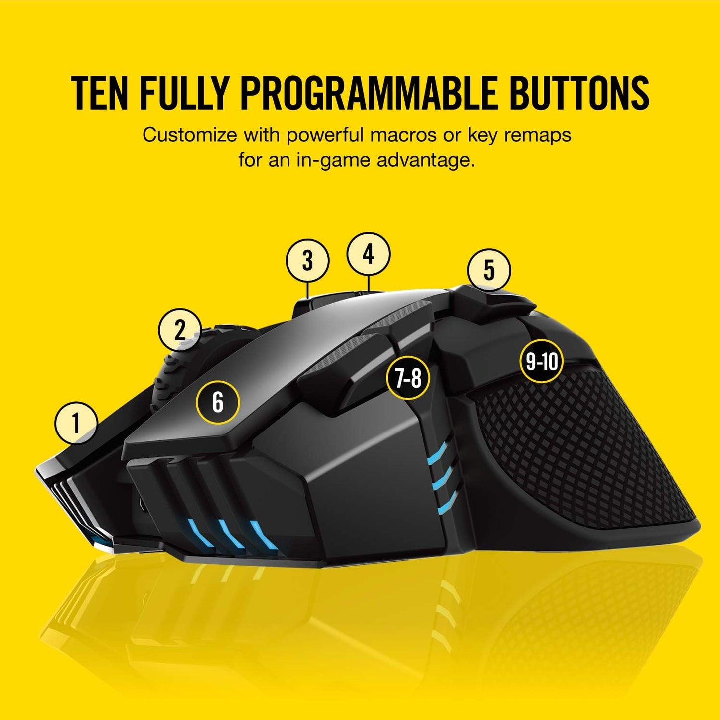 CORSAIR IRONCLAW Wireless RGB - FPS and MOBA Gaming Mouse