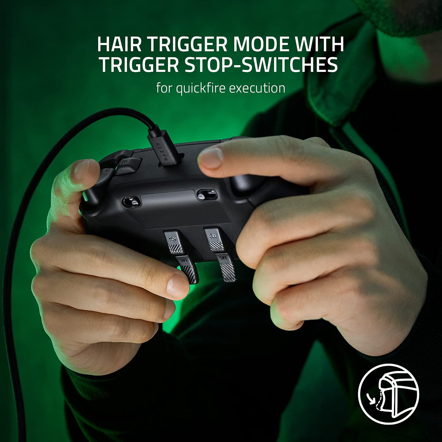 Razer Wolverine V2 Chroma Wired Gaming Controller for Xbox Series - Black (Renewed)