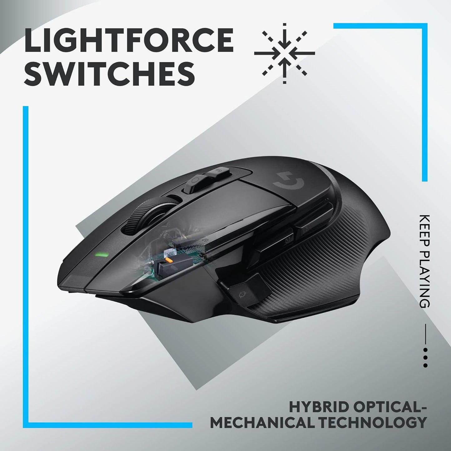 Logitech G502 X Lightspeed Wireless Gaming Mouse - Black