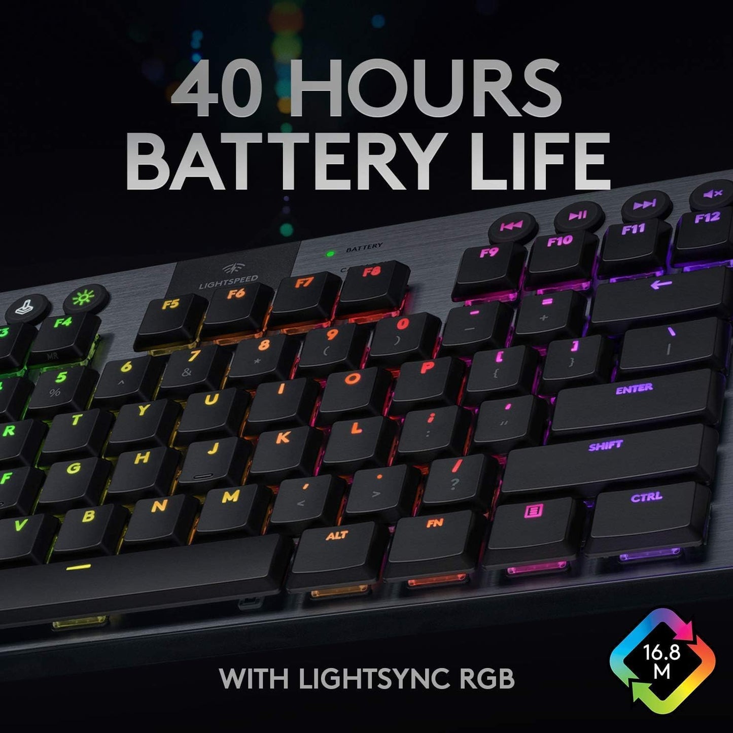 Logitech G915 TKL Wireless RGB Mechanical Gaming Keyboard- Clicky