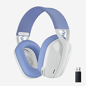 Logitech G435 Lightspeed and Bluetooth Wireless Gaming Headset - Lightweight- White