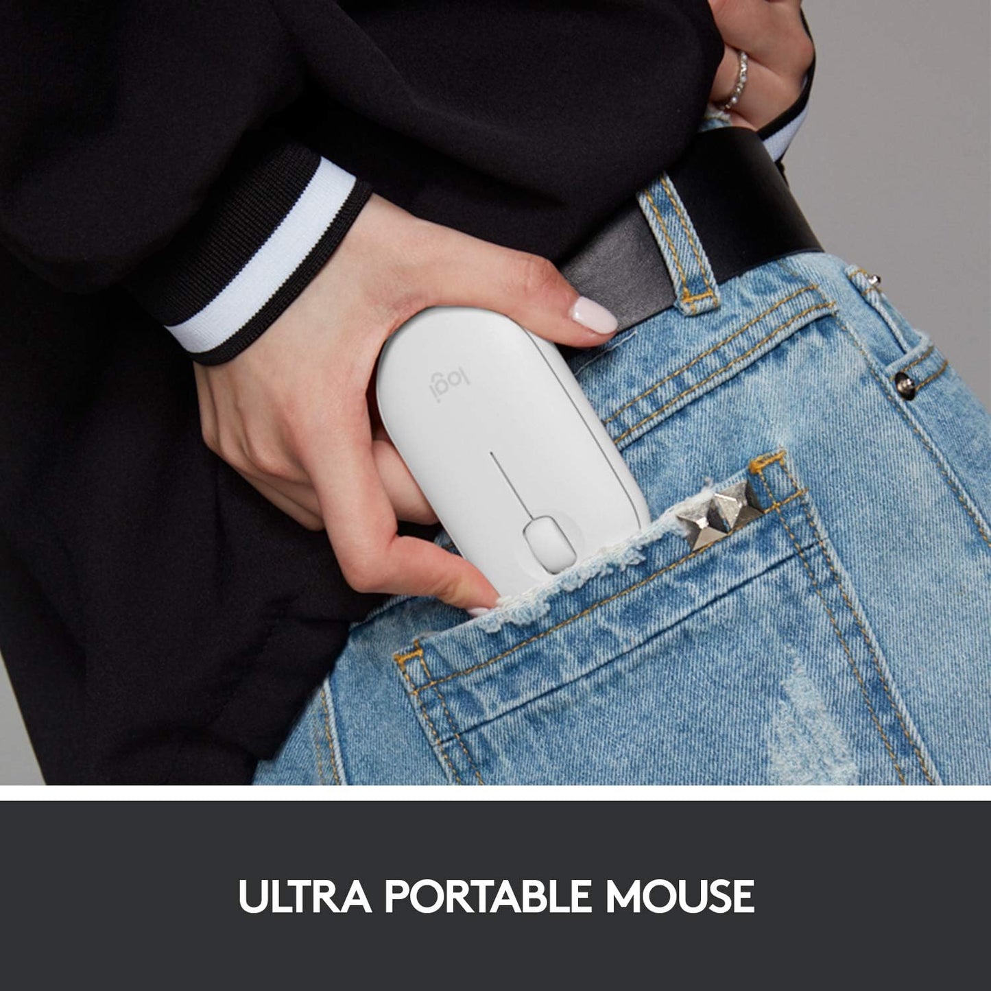 Logitech Pebble Wireless Mouse - White bluetooth only NO RECEIVER/DONGEL