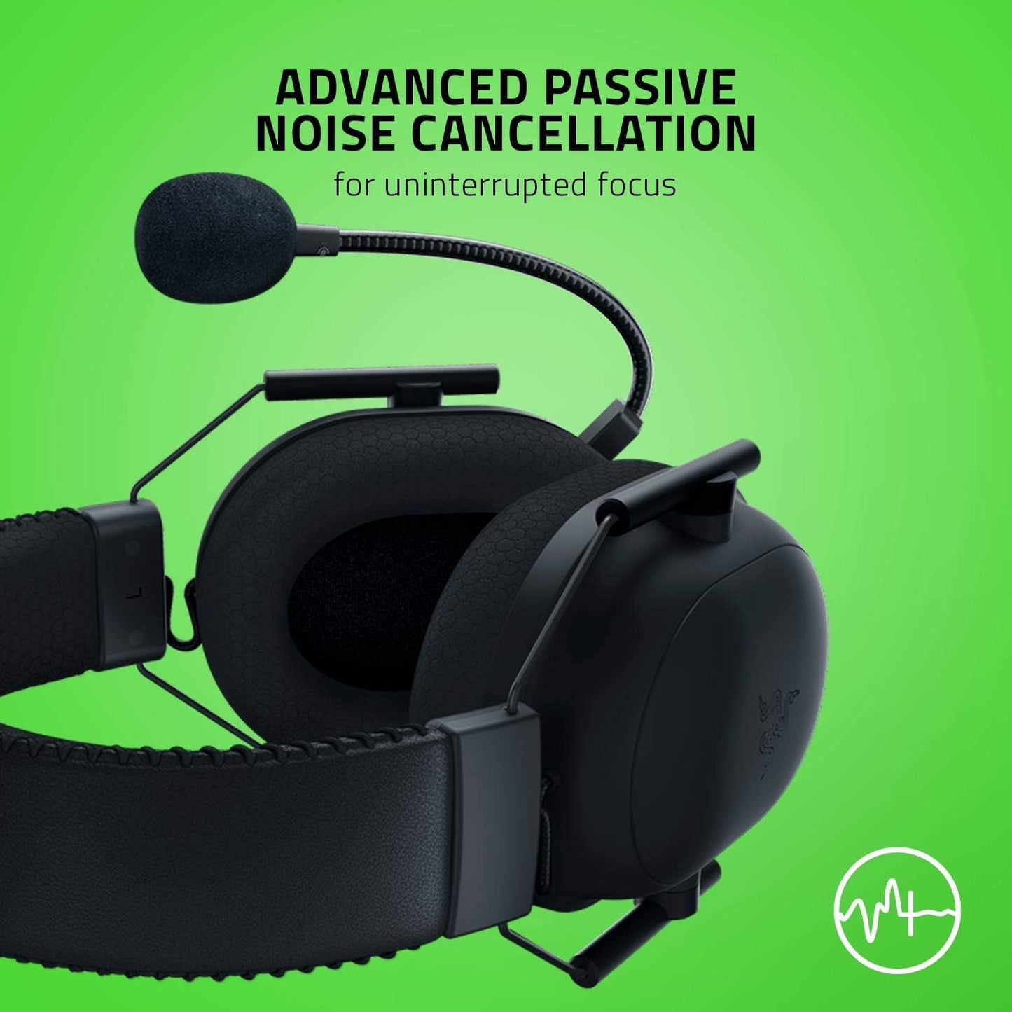 Razer Blackshark V2 Pro Over-Ear Wireless Gaming Headset with Detachable Mic, Black