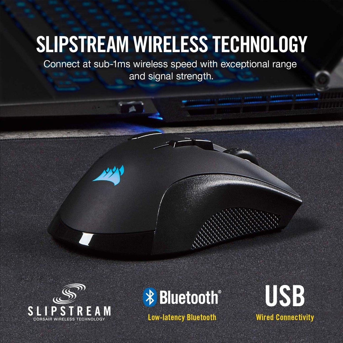 CORSAIR IRONCLAW Wireless RGB - FPS and MOBA Gaming Mouse