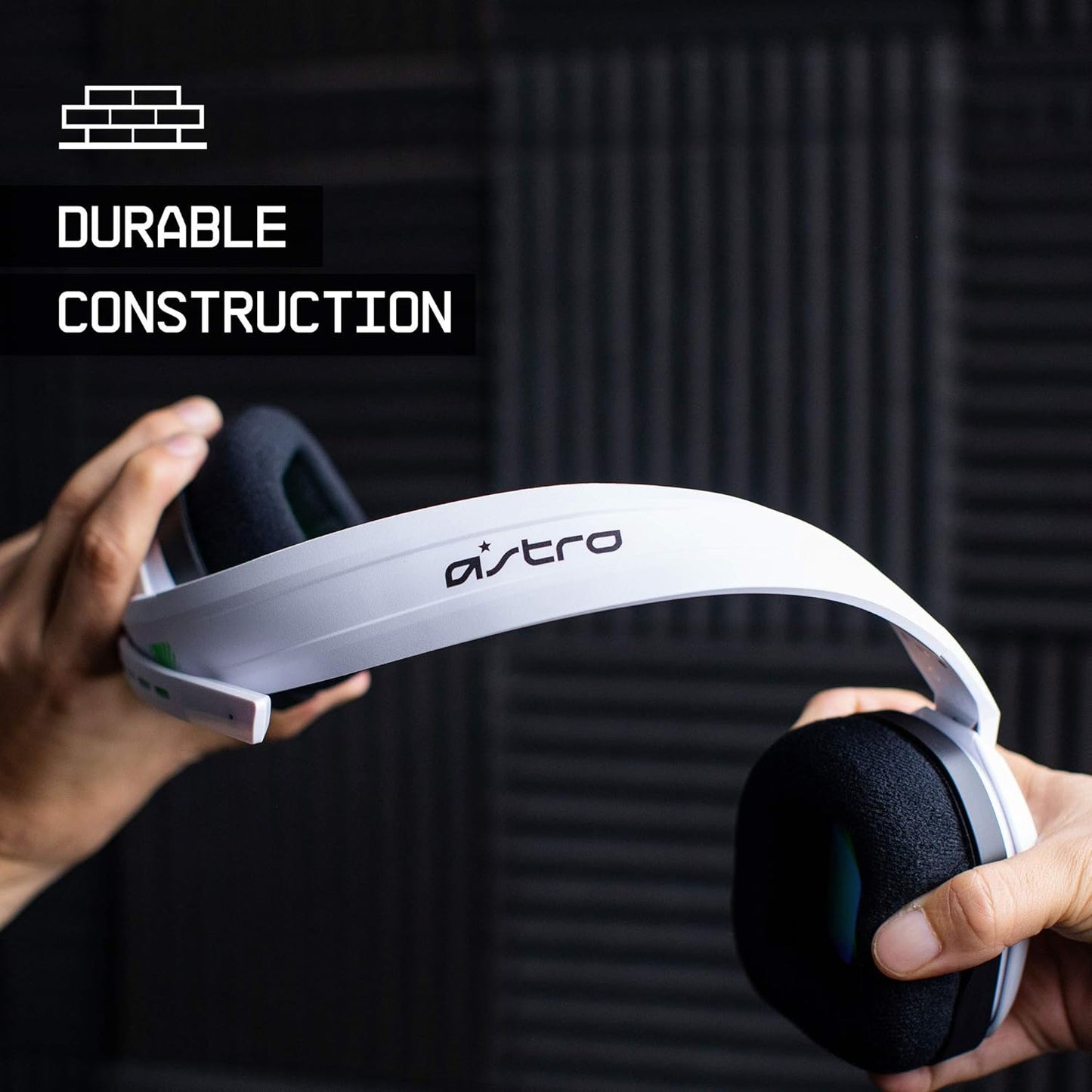 ASTRO Gaming A10 Wired Gaming Headset, Lightweight and Damage Resistant, ASTRO Audio, 3.5 mm Audio Jack, for Xbox Series X|S, Xbox One, PS5, PS4, Nintendo Switch, PC, Mac- White/Blue