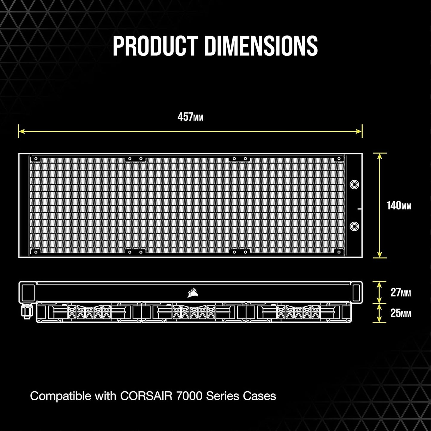 H170i ELITE CAPELLIX Liquid CPU Cooler - 33 Dynamic RGB LEDs - 140mm Fans - 420mm Radiator - COMMANDER CORE Smart Lighting Controller - CORSAIR iCUE Software Compatible - Zero RPM Fan