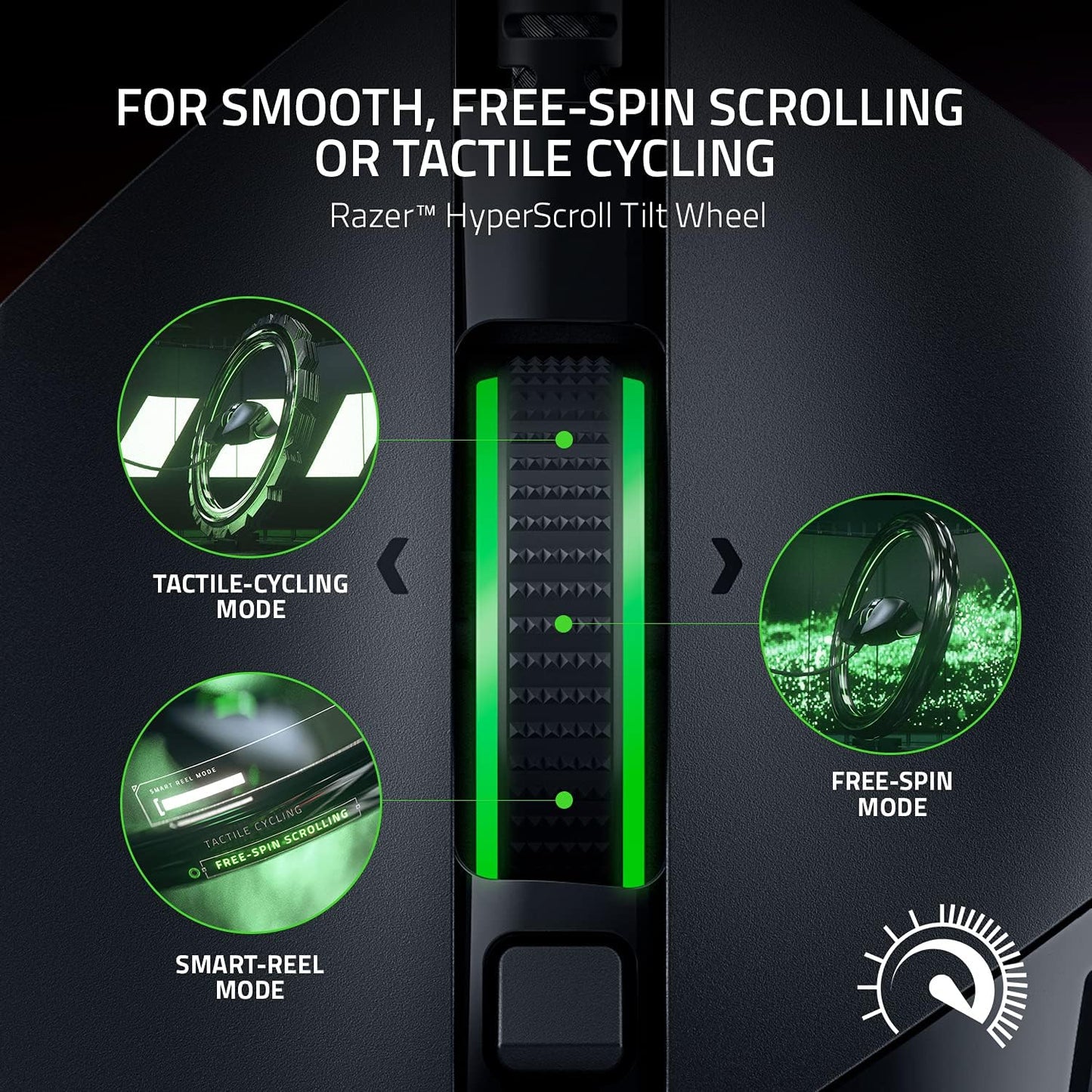 Razer Basilisk V3 Customizable Ergonomic : Fastest Gaming Mouse Switch Chroma RGB Lighting 26K DPI Optical Sensor - 11 Programmable Buttons HyperScroll Tilt Wheel Classic Black