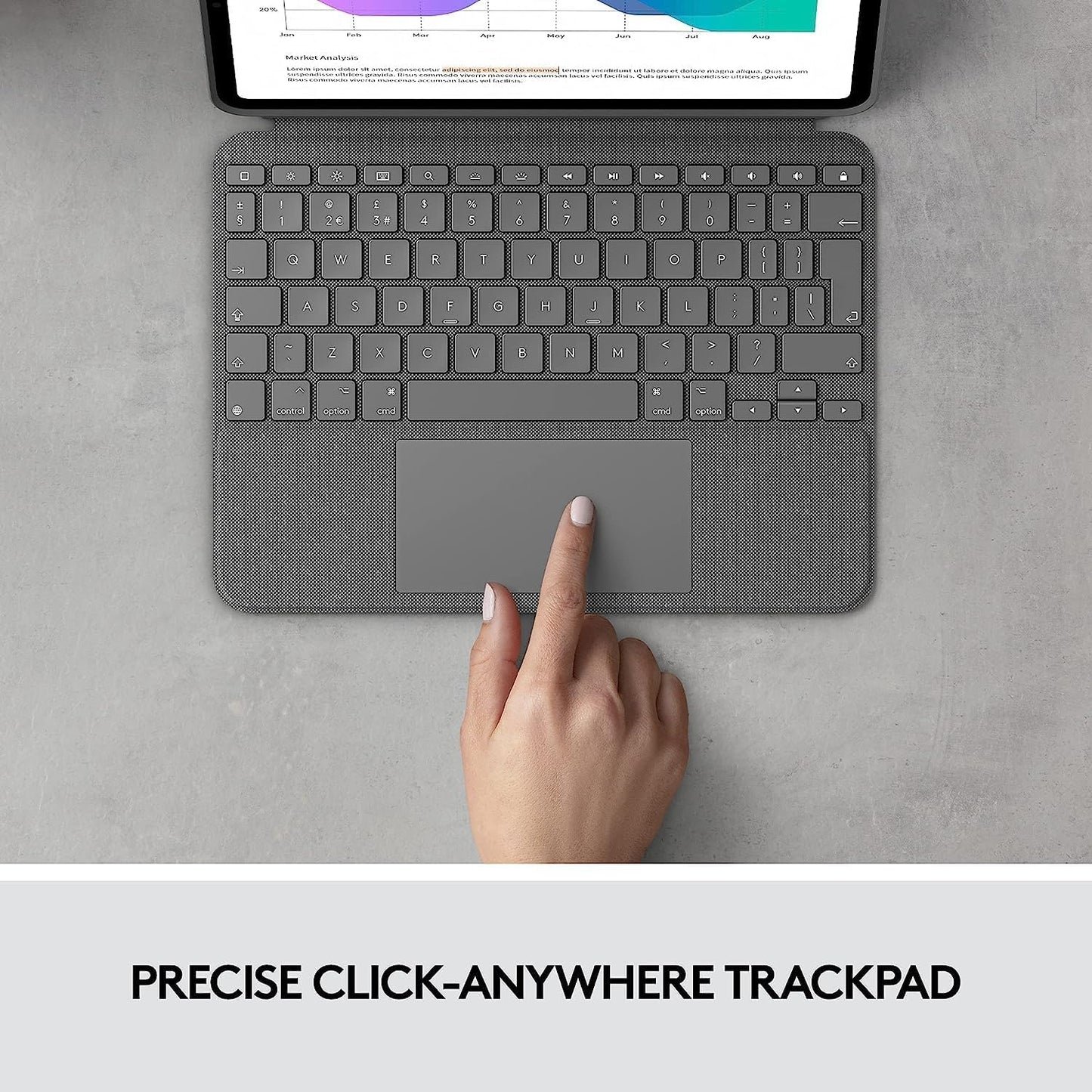 Logitech Combo Touch iPad Pro 11-inch - Oxford Gray