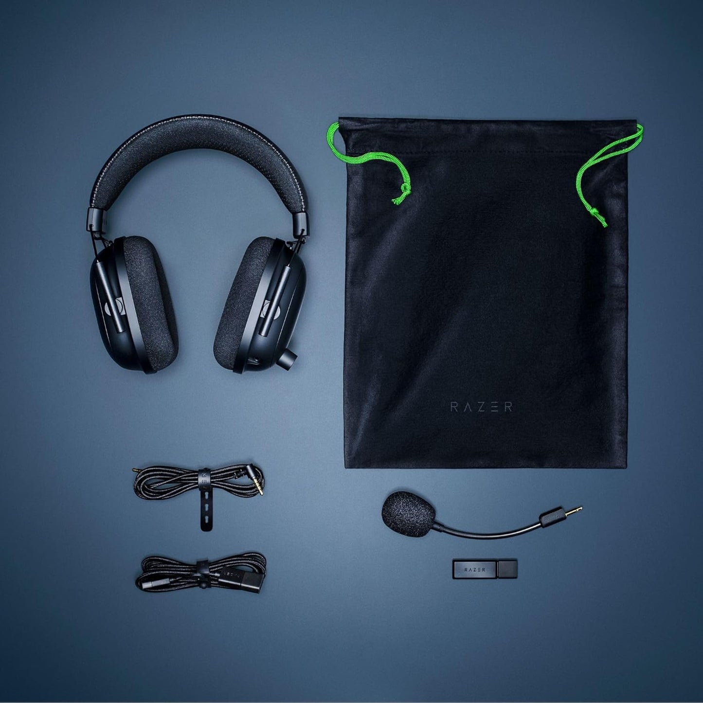 Razer Blackshark V2 Pro Over-Ear Wireless Gaming Headset with Detachable Mic, Black