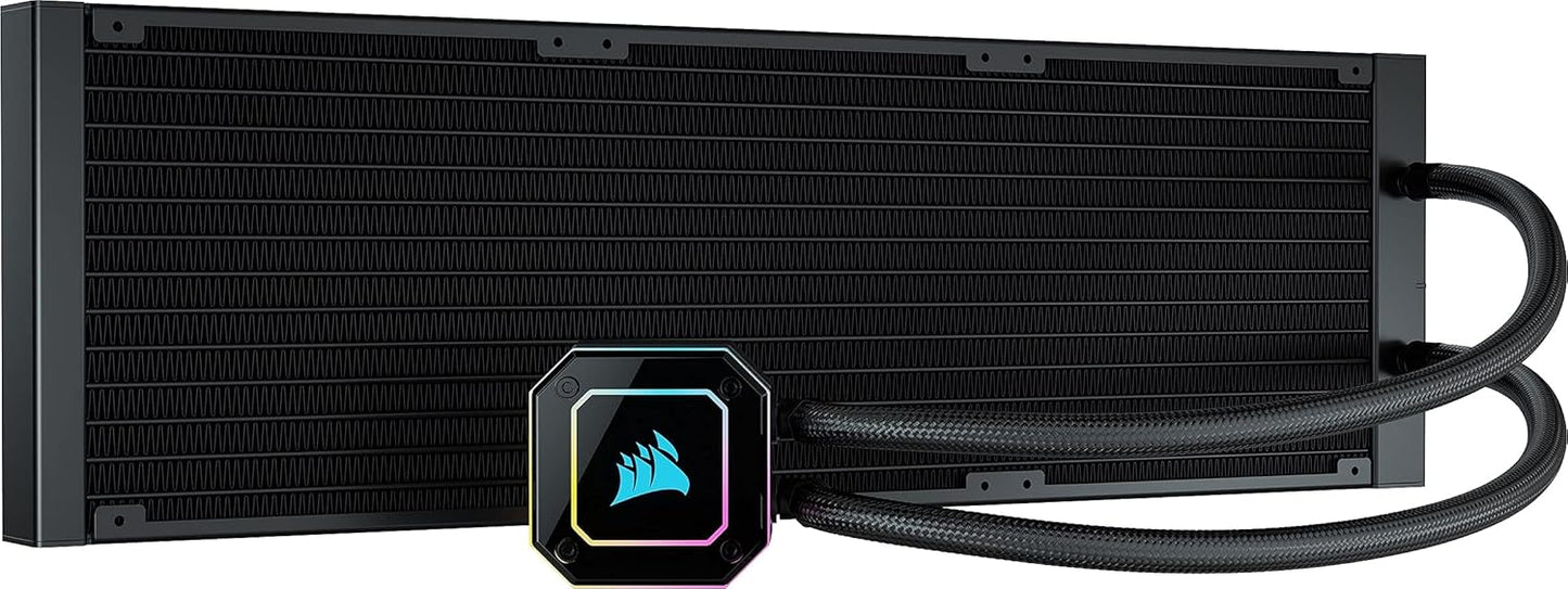 H170i ELITE CAPELLIX Liquid CPU Cooler - 33 Dynamic RGB LEDs - 140mm Fans - 420mm Radiator - COMMANDER CORE Smart Lighting Controller - CORSAIR iCUE Software Compatible - Zero RPM Fan
