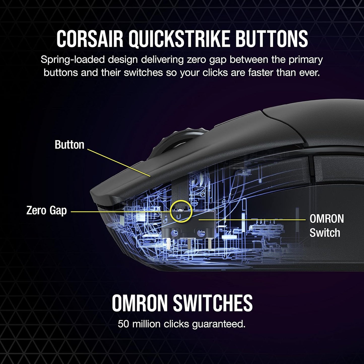 Corsair SABRE Wireless Gaming Mouse- Black
